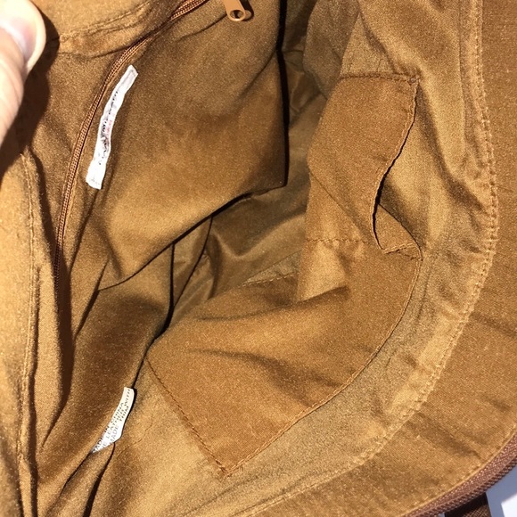 Isaac Mizrahi Brown Leather Suede Handbag - Picture 6 of 8